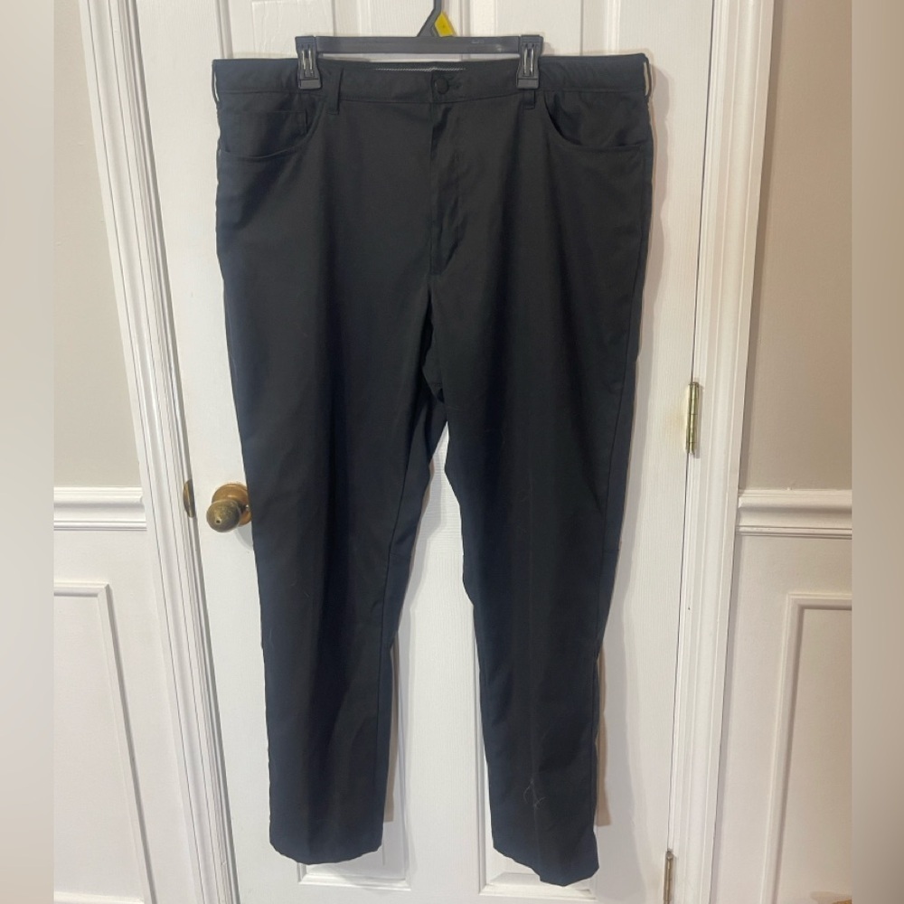LEE Men's Performance 42X34 Stretch  Fit Pants Black Golf Work Pant